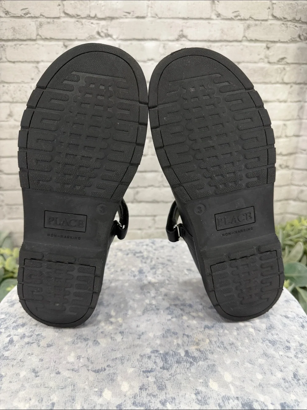 THE CHILDRENS PLACE - Black Round Toe Platform Mary Jane Casuals - Girls 3M 🖤